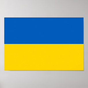 Flagga Ukraina - П р а о р У budgivningsår budgivn Poster