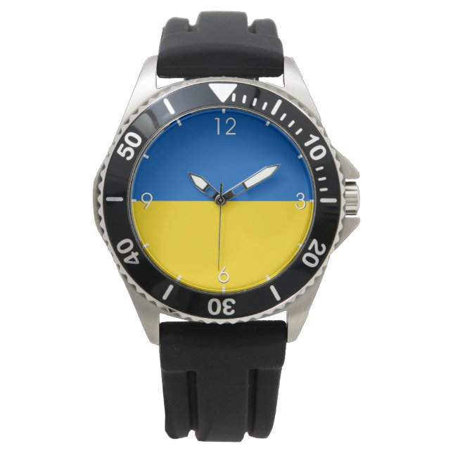 Flagga (Ukraina) Armbandsur (Framsida)