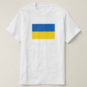 Flagga Ukraina Blue and Gult T Shirt