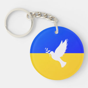 Flagga Ukraina - Dove of Peace - Freedom - Peace 