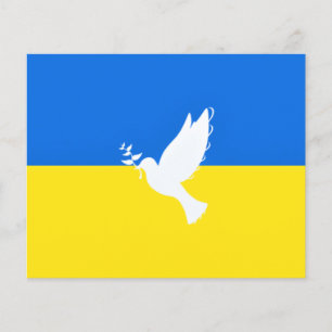 Flagga Ukraina - Dove of Peace - Freedom - Peace  Flygblad