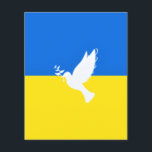 Flagga Ukraina - Dove of Peace - Freedom - Peace Flygblad<br><div class="desc">Ukraina - Fred - Ukrainas Flagga - Frihetsstöd - Solidaritet - Starkt tillsammans - Frihetsegern! Låt oss världen till ett bättre ställe - alla tillsammans! En bättre värld börjar - beroende - behöver du också! Du kan överföra till 1 000 Zazzle-produkter. Ändra storlek och flytta eller ta bort och lägg...</div>
