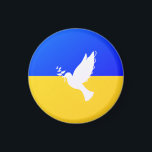 Flagga Ukraina - Dove of Peace - Freedom - Peace Magnet<br><div class="desc">Ukraina - Fred - Ukrainas Flagga - Frihetsstöd - Solidaritet - Starkt tillsammans - Frihetsegern! Låt oss världen till ett bättre ställe - alla tillsammans! En bättre värld börjar - beroende - behöver du också! Du kan överföra till 1 000 Zazzle-produkter. Ändra storlek och flytta eller ta bort och lägg...</div>