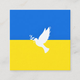 Flagga Ukraina - Dove of Peace - Freedom - Peace  Rabattkort