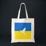 Flagga Ukraina - Dove of Peace - Freedom - Peace Tygkasse<br><div class="desc">Flagga Ukraina - Dove of Peace - Freedom - Peace Support - Solidarity - Ukrainska Flagga - Strong Together - Freedom Victory! Låt oss världen till ett bättre ställe - alla tillsammans! En bättre värld börjar - beroende - behöver du också! Du kan överföra till 1 000 Zazzle-produkter. Ändra storlek...</div>