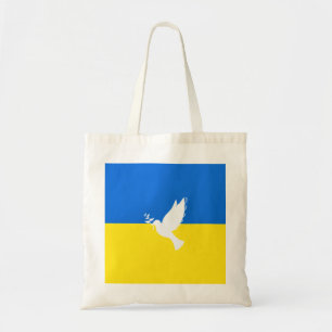 Flagga Ukraina - Dove of Peace - Freedom - Peace Tygkasse