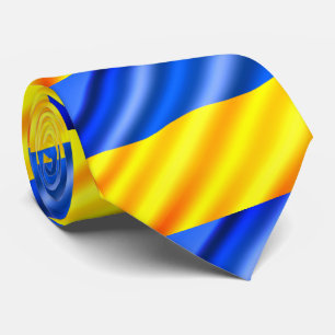 Flagga Ukraina - fred - frihet Ukraina Slips
