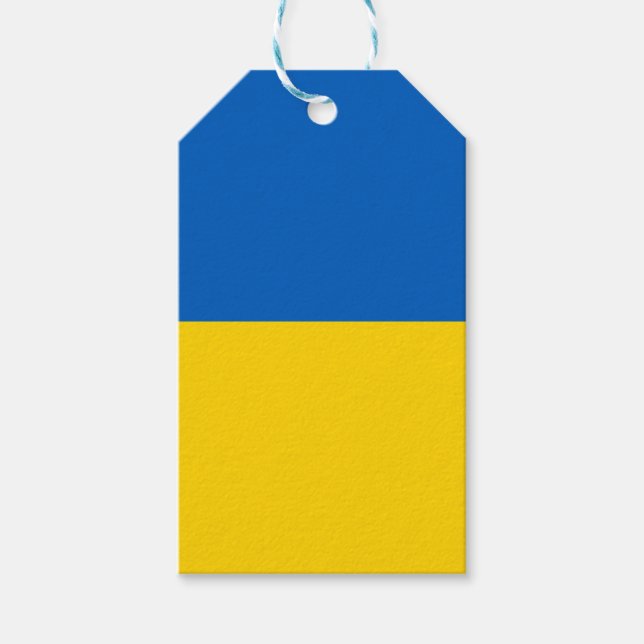 Flagga Ukraina Gift Märkre Presentetikett (Framsidan)
