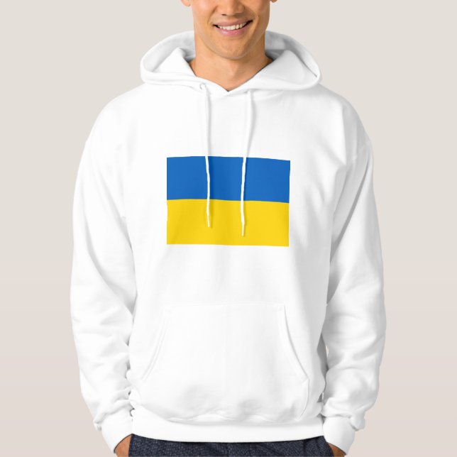 Flagga (Ukraina) Hoodie (Framsida)