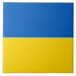 Flagga (Ukraina) Kakelplatta<br><div class="desc">Detta mönster är utmärkande för Ukrainas flagga, som är ett land i Östra Europa. Ukraina gräns Ryssland till öster och norra öster, Vitryssland i norr, Polen, Slovakien och Ungern till väster samt Rumänien, Moldavien och Svarta havet i söder. Ukraina är Europas näst största land efter Ryssland. Ukrainas huvudstad och största...</div>