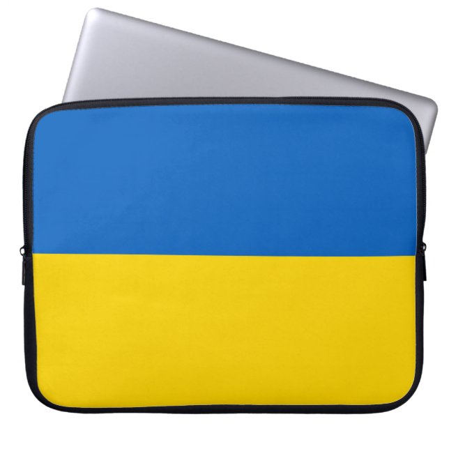 Flagga (Ukraina) Laptop Fodral (Framsidan)