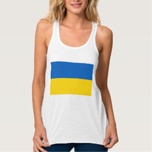 Flagga (Ukraina) Linne Med Racerback