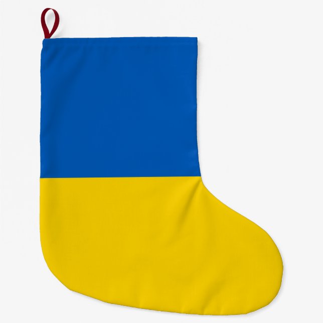 Flagga (Ukraina) Stor Julstrumpa (Framsidan)