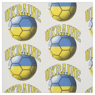 Flagga Ukraina Ukrainas fotbolls-VM Mönster Tyg