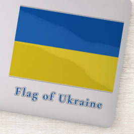 Flagga Ukraina Vinyl Klistermärken