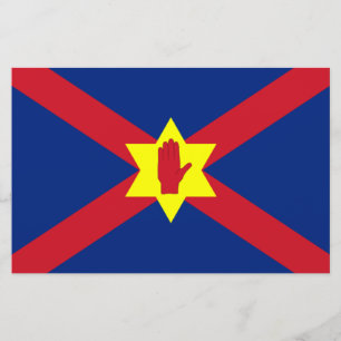 Flagga Ulster Nation (Nordirland) Brevpapper