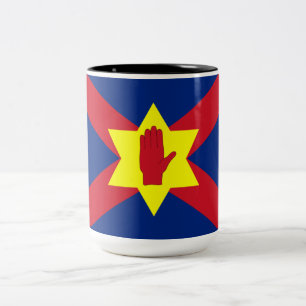 Flagga Ulster Nation (Nordirland) Två-Tonad Mugg