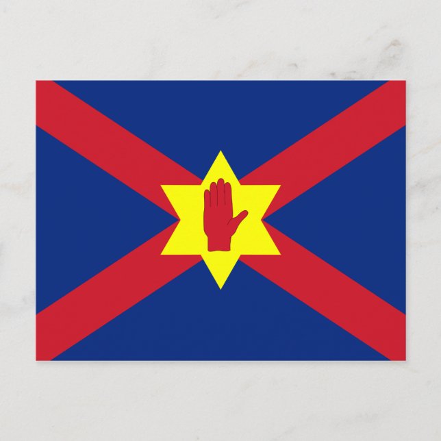 Flagga Ulster Nation (Nordirland) Vykort (Framsida)