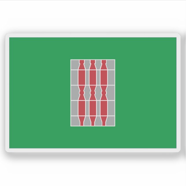 Flagga Umbrien, Italien Klistermärken (Framsida)