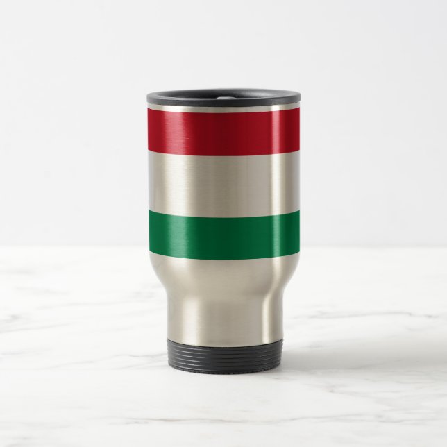 Flagga Ungern Travel/Commuter Mugg (Center)