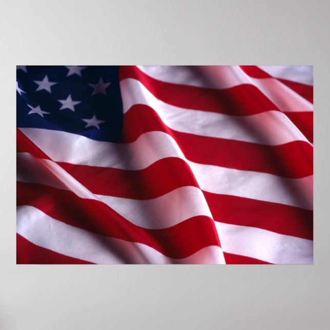 Flagga United Stater Poster Skriv ut (Framsidan)