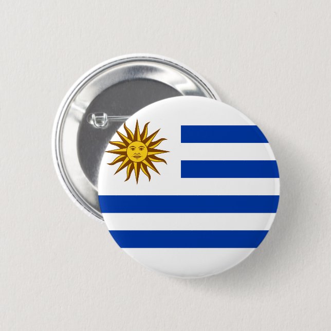 Flagga Uruguay Knapp (Framsida & baksida)