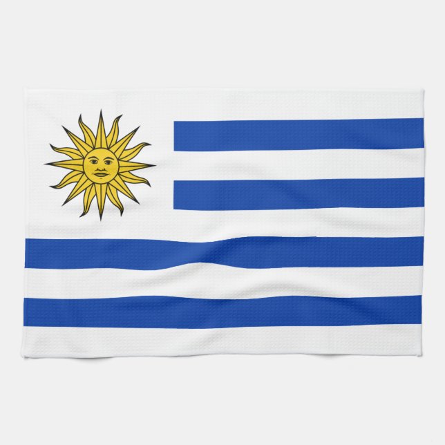 Flagga Uruguay Kökshandduk (Horisontell)