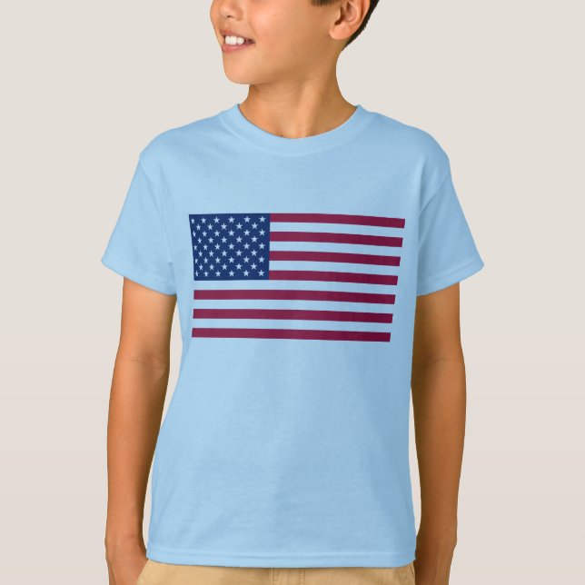FLAGGA_USA, 4 juli Independence day T Shirt (Framsida)