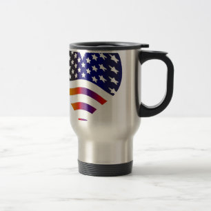 flagga usa hjärta kärlek amerikansk ära trupper rä resemugg