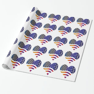 flagga usa kärlek amerikan hedra trupperna rand presentpapper