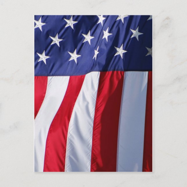 Flagga USA Vykort (Framsida)