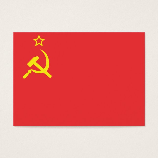 FLAGGA USSR VISITKORT (Framsidan)