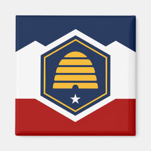 Flagga Utah (Beehive Flagga) Magnet