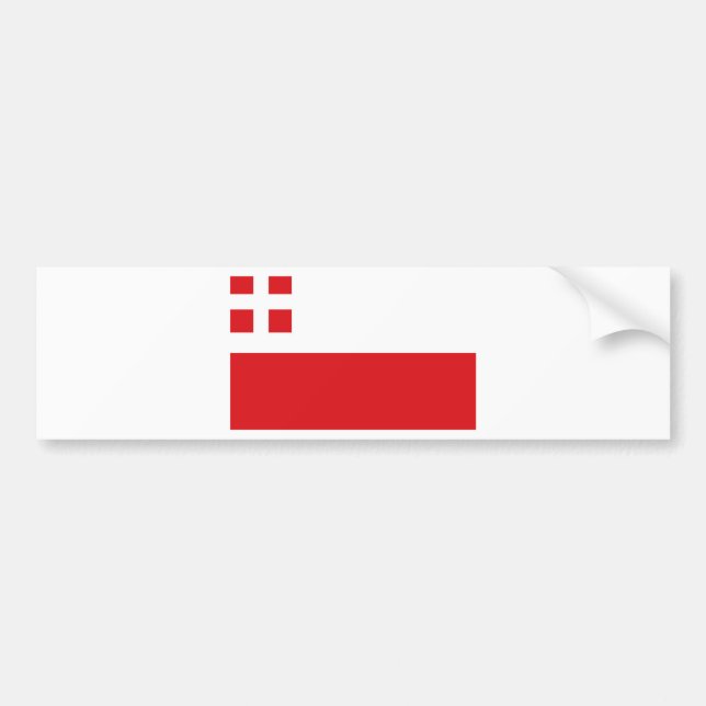 Flagga Utrecht (provinsen) Bildekal (Framsidan)