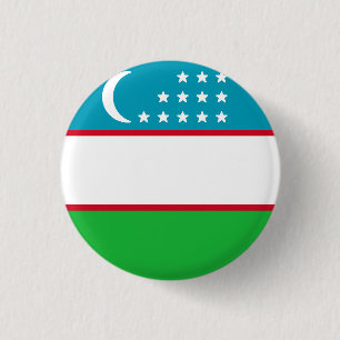 Flagga Uzbekistan Knapp
