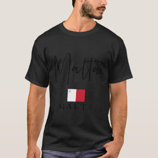 Flagga Vacation - ön Malta T Shirt