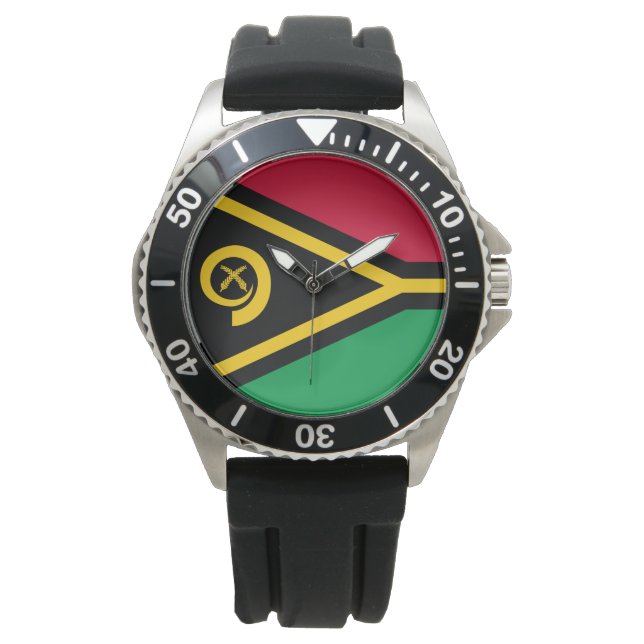 Flagga Vanuatu Armbandsur (Framsida)