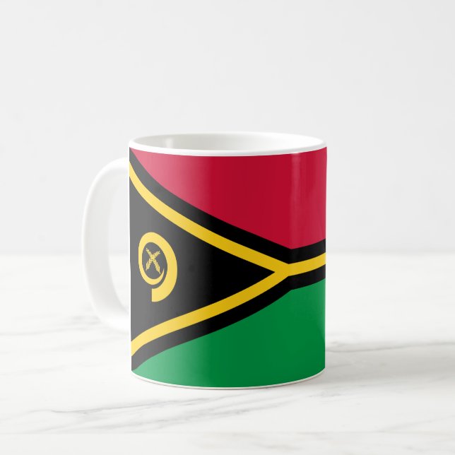 Flagga Vanuatu Kaffemugg (Framsida vänster)