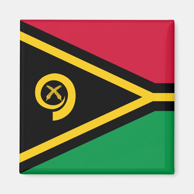 Flagga Vanuatu Magnet (Framsidan)