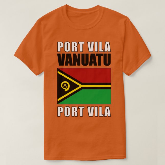 Flagga Vanuatu T Shirt (Design framsida)
