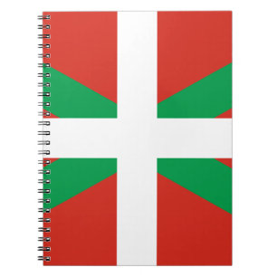 FLAGGA VASCA FÖR BASK EUSKADI FÖR IKURRIÑA DRAPEAU ANTECKNINGSBOK