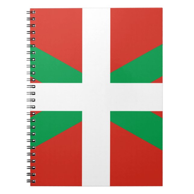 FLAGGA VASCA FÖR BASK EUSKADI FÖR IKURRIÑA DRAPEAU ANTECKNINGSBOK (Framsidan)