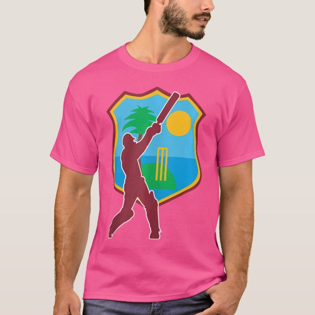 Flagga väster Indies Cricket Västers Indies T Shirt (Framsida)
