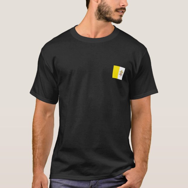 Flagga Vatikanstaten Manar T Shirt (Framsida)