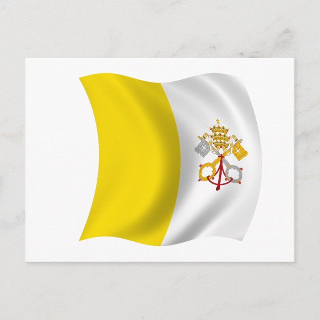Flagga Vatikanstaten Vykort (Framsida)