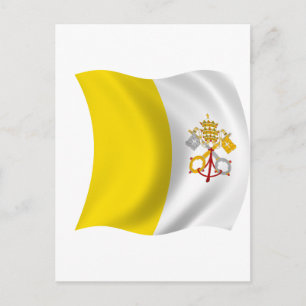 Flagga Vatikanstaten Vykort