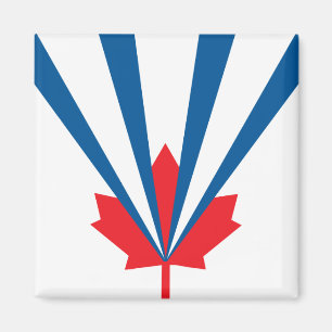 Flagga Vaughan (Ontario, Kanada) Magnet