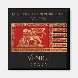 Flagga Venedig, Italien Magnet
