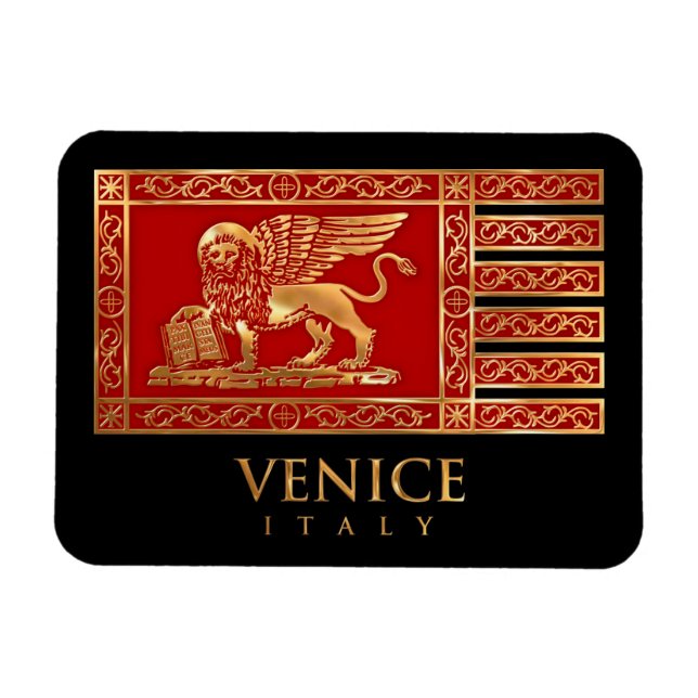 Flagga Venedig Magnet (Horisontell)