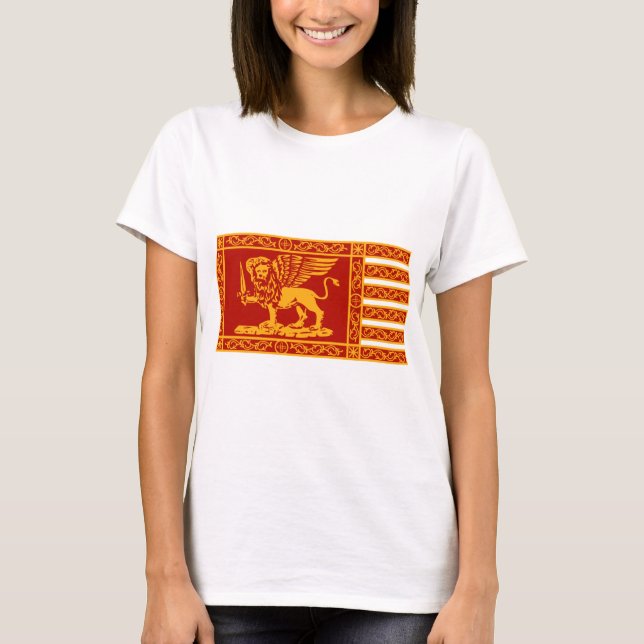 Flagga Venedig T Shirt (Framsida)